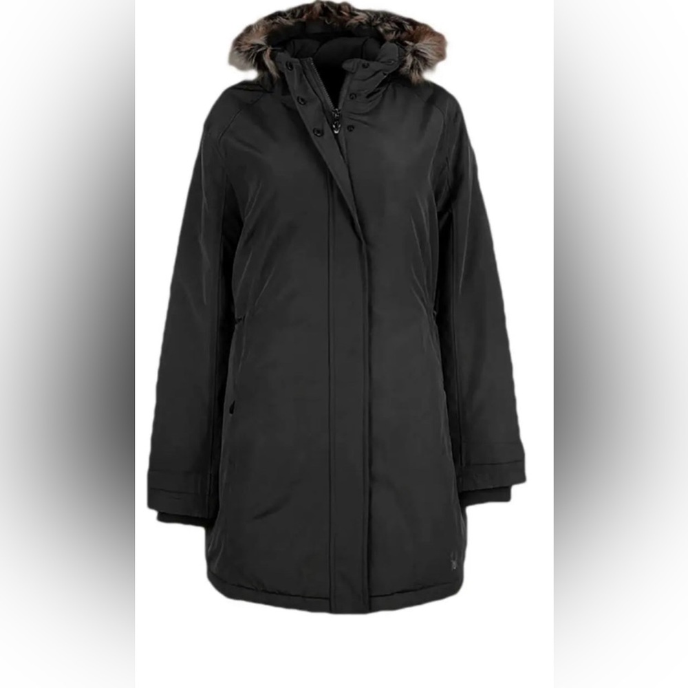 Spyder NWOT Black Ski & Snow Jacket with Fur Trim